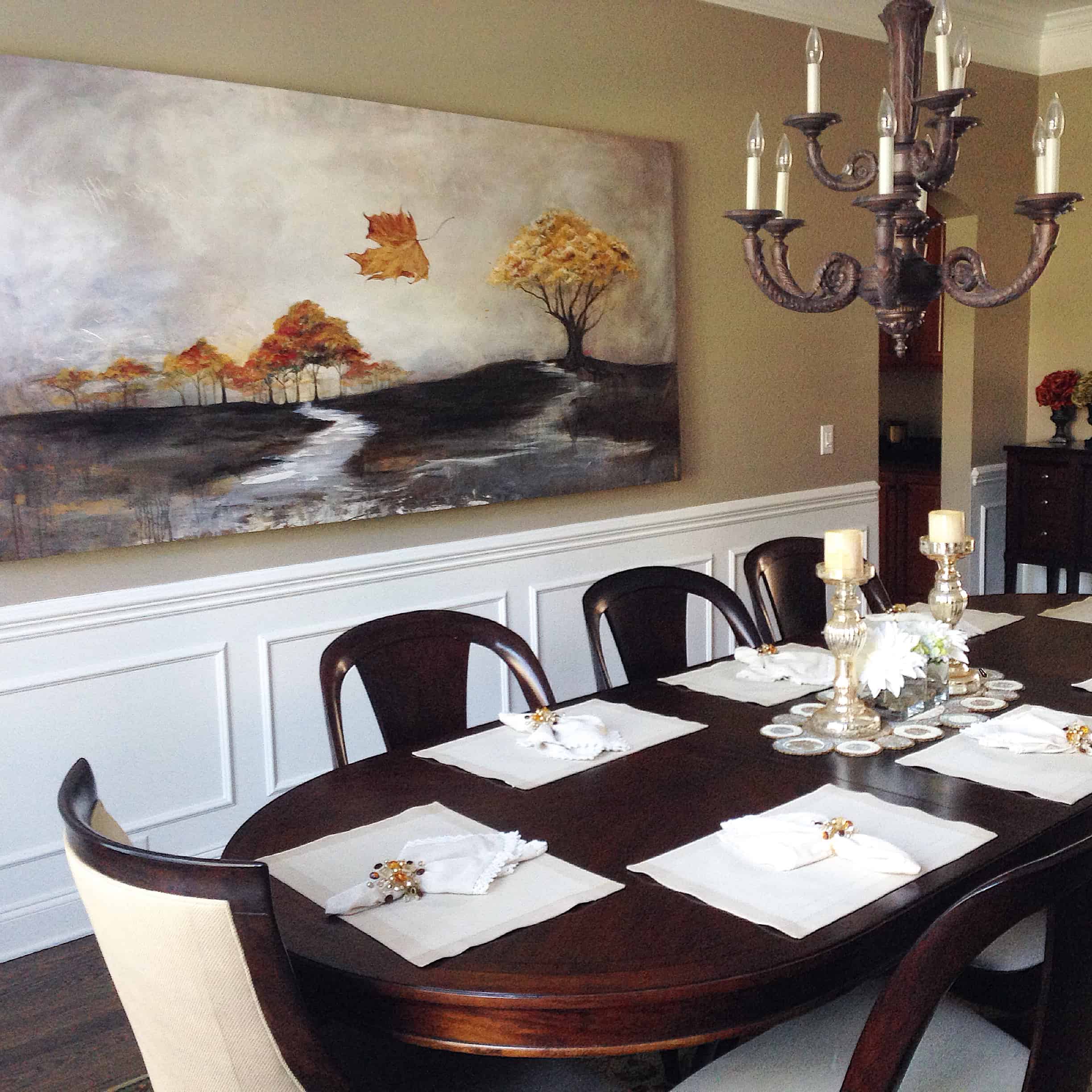 dining room painting anniversary gift by Kristin Llamas