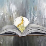 K llamas book and egg painting encyclopedia museum art