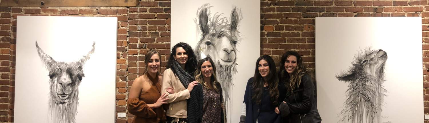 nashville artist kristin llamas at studio 208 gallery