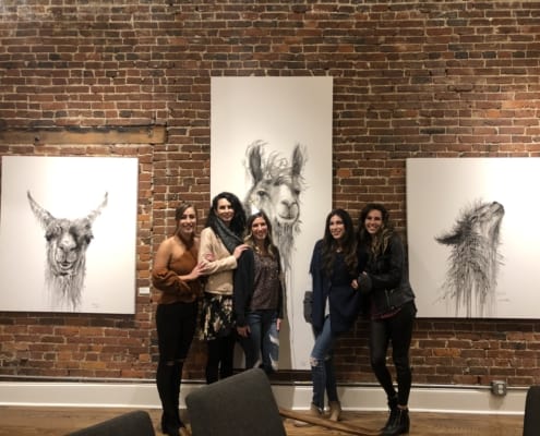 nashville artist kristin llamas at studio 208 gallery