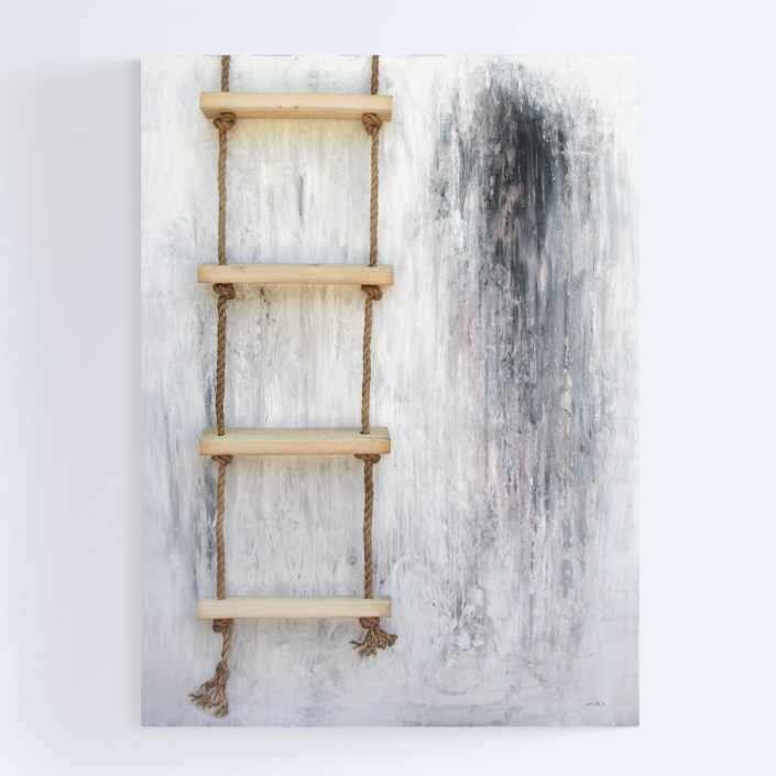 autemn ladder painting artist kristin llamas