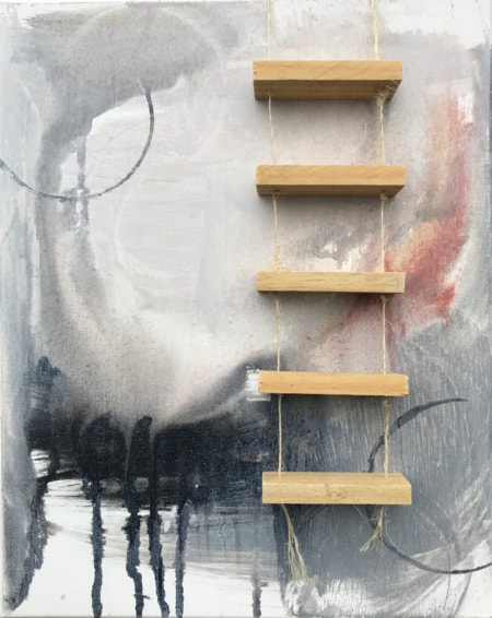 ladder painting by Nashville artist Kristin Llamas